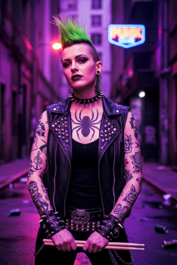 The Punk Girl. Always ready for an adventure, even if it might kill her.